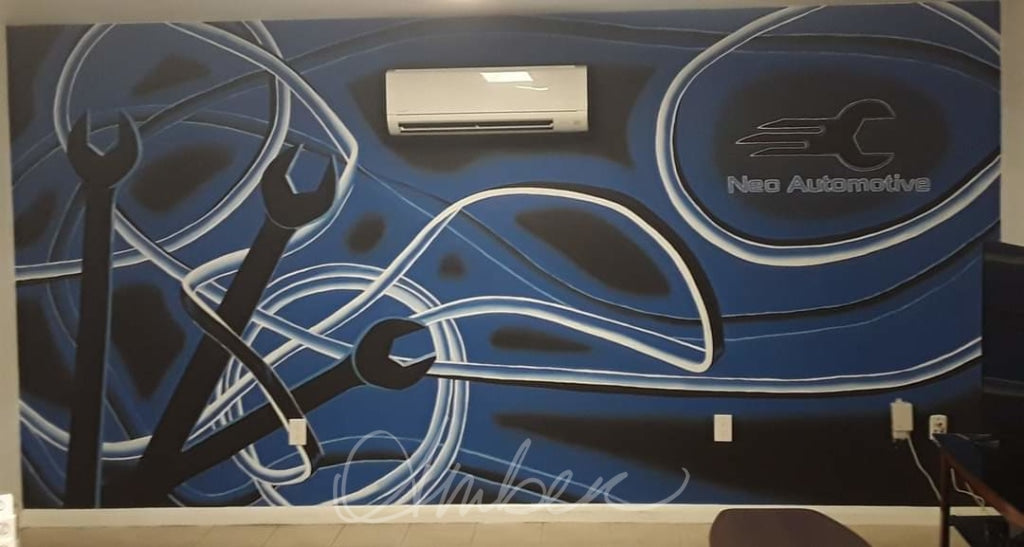 Neo Automotive Mural By Amber Renee